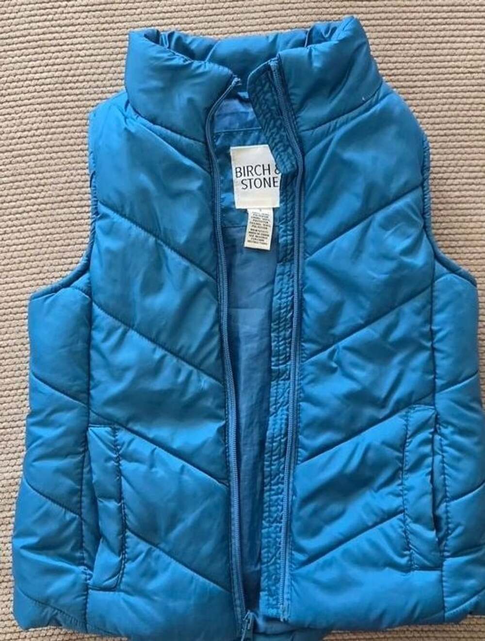 Birch And Stone Kids Blue Quilted Puffer Vest